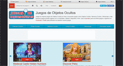 Desktop Screenshot of juegosdeobjetosocultos.com